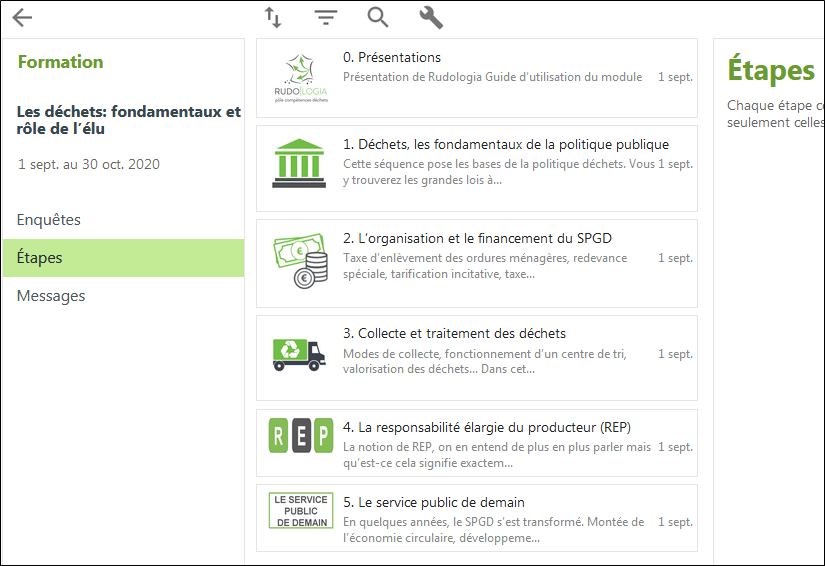 Plateforme en ligne